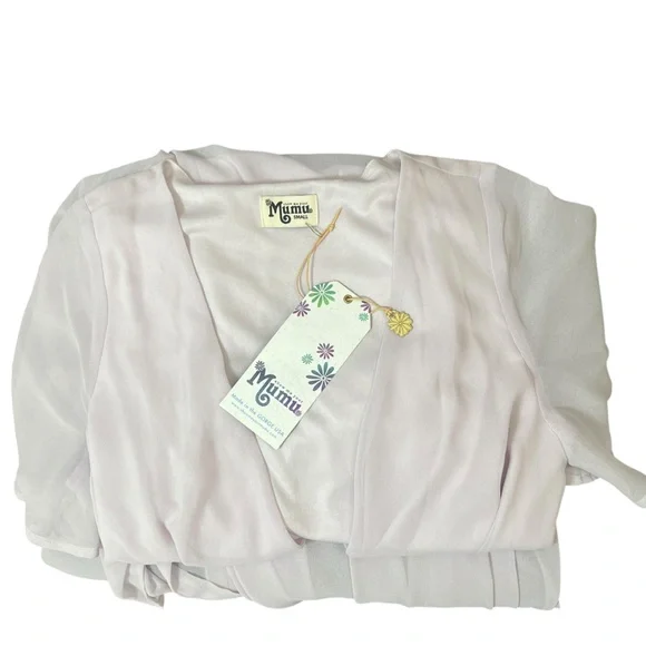 Show me your mumu NWT Sophia wrap dress in soft lavender size small - Picture 6 of 7